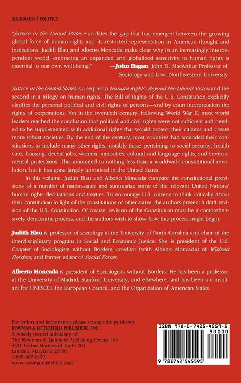 Produktbild: Justice in the United States