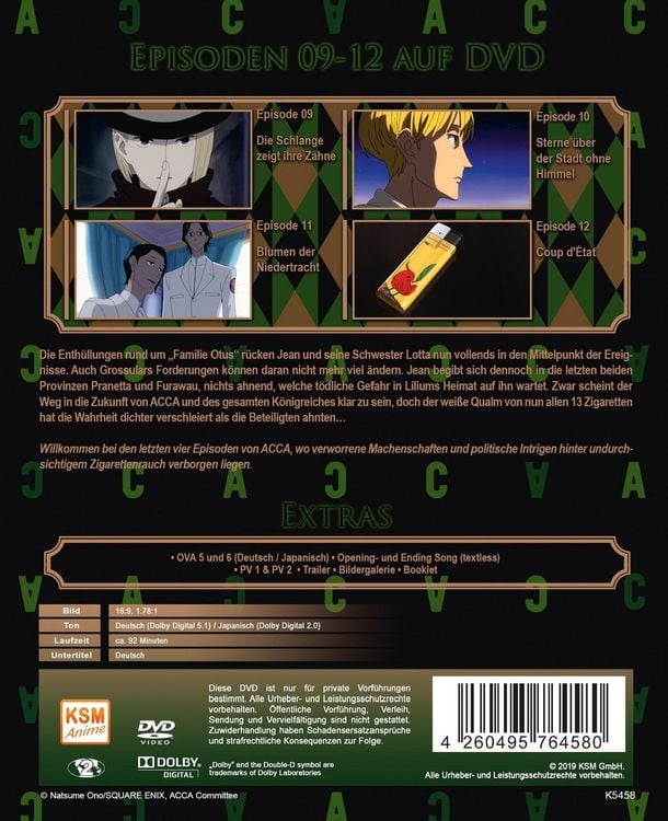 Produktbild: ACCA: 13 Territory Inspection Dept. - Volume 3: Episode 09-12