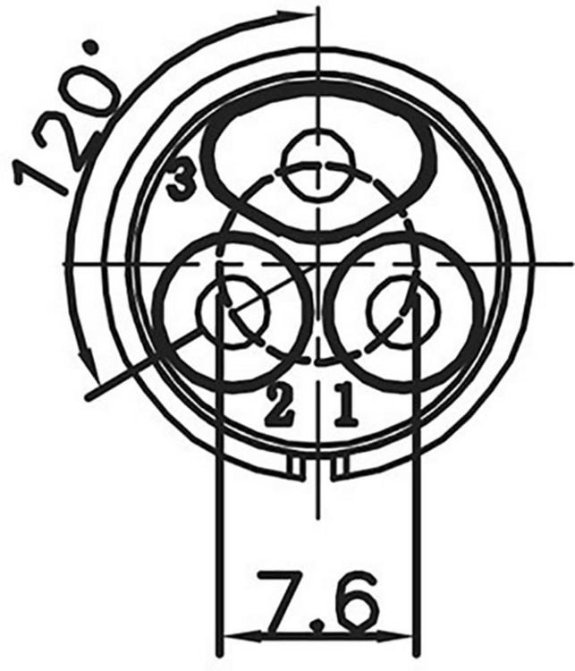 Produktbild: Lutronic 0252 03 Rundsteckverbinder Stecker, gerade Gesamtpolzahl: 3 1St.