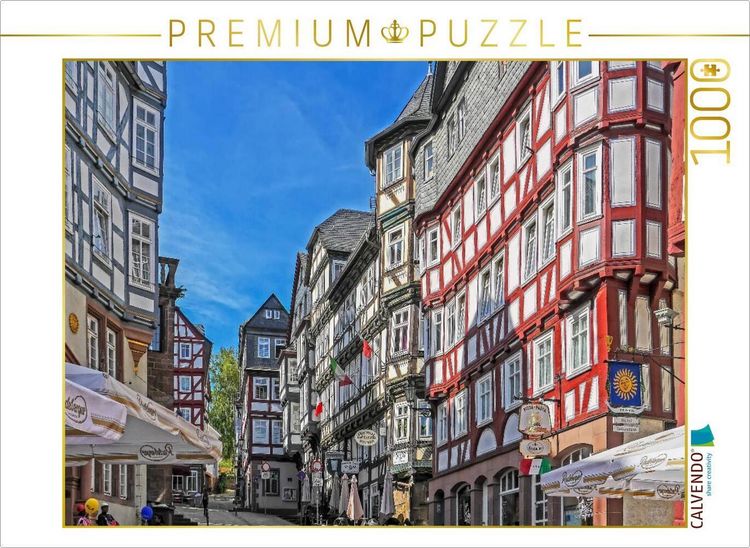 Produktbild: CALVENDO Puzzle Marburg an der Lahn | 1000 Teile Lege-Gr&ouml;&szlig;e 64x48cm Foto-Puzzle f&uuml;r gl&uuml;ckliche Stunden