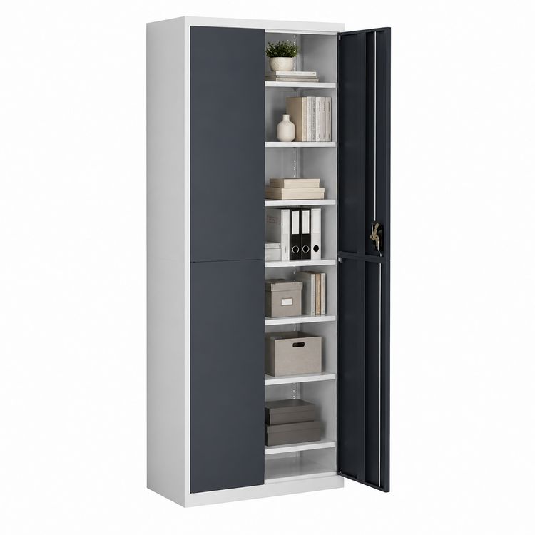 Produktbild: Stahl Schuhschrank Malivo 80 x 180 x 40 cm