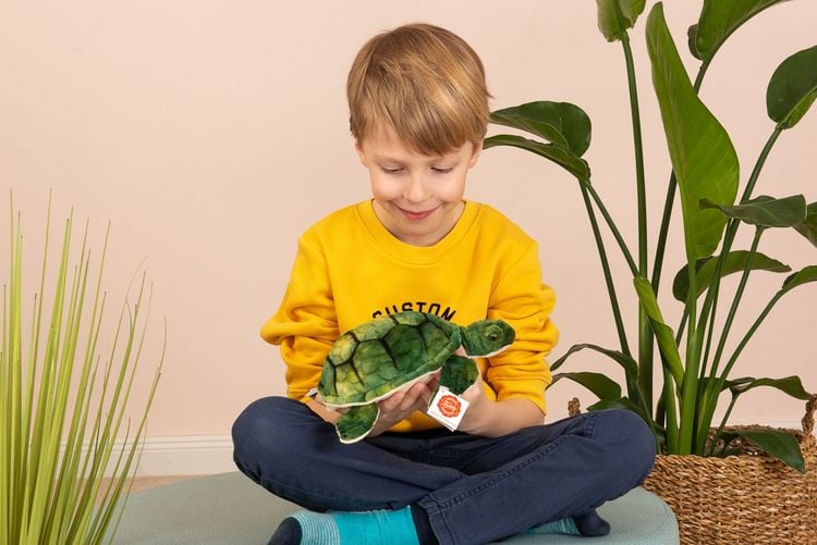 Produktbild: Teddy Hermann 90034 - Wasserschildkr&ouml;te, 23 cm, Pl&uuml;schtier