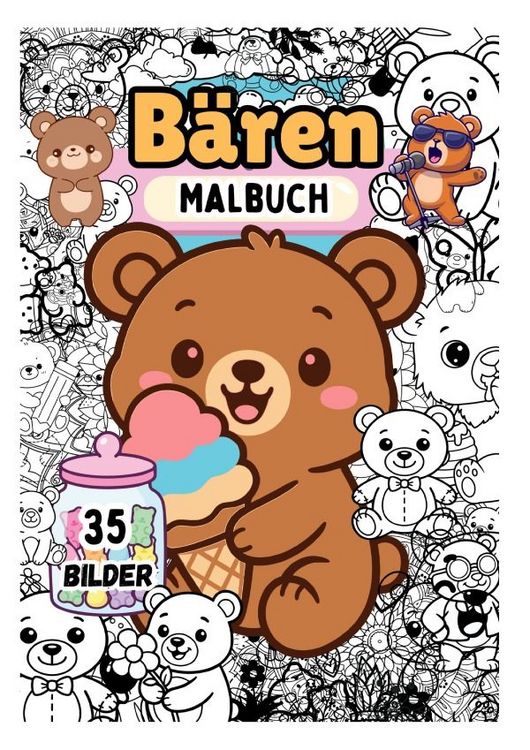 Produktbild: Niedliche B&auml;ren - Malbuch