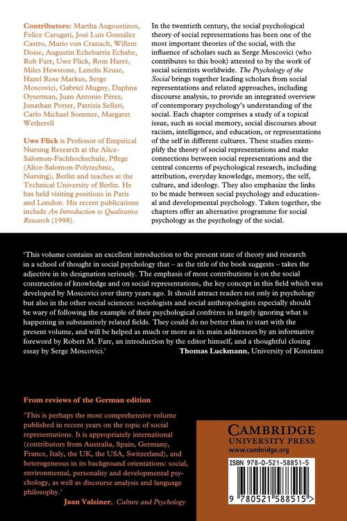 Produktbild: The Psychology of the Social
