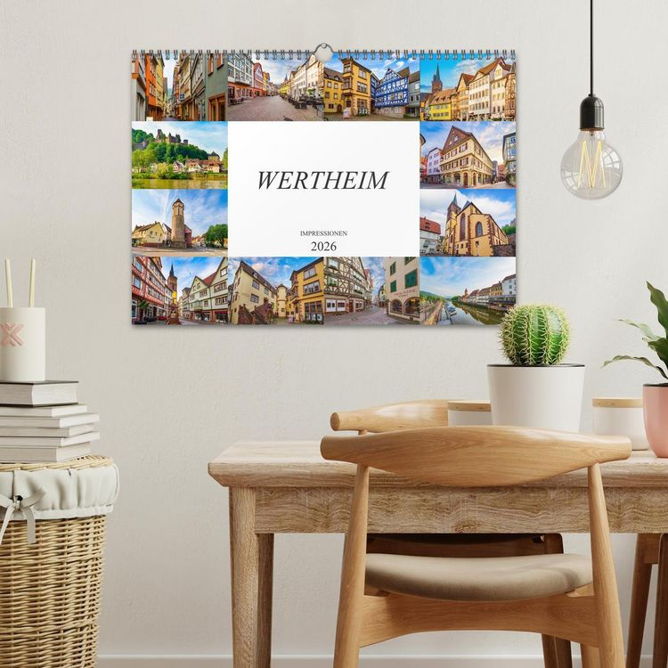 Produktbild: Wertheim Impressionen (Wandkalender 2026 DIN A3 quer), CALVENDO Monatskalender