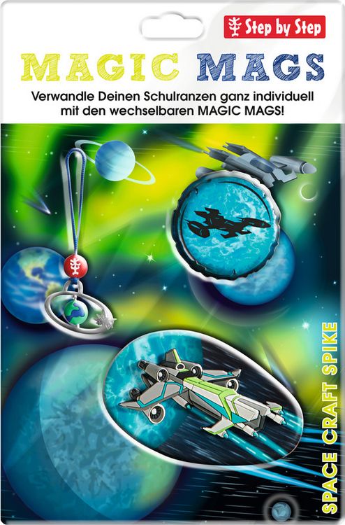 Produktbild: STEP BY STEP&reg; Schulrucksack Zubeh&ouml;rset Magic Mags, Space Craft Spike