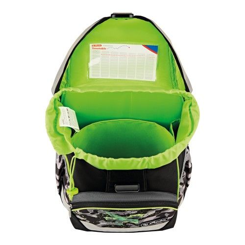 Produktbild: Herlitz Schulranzen UltraLight Plus Camo Dragon 16 Liter bef&uuml;llt