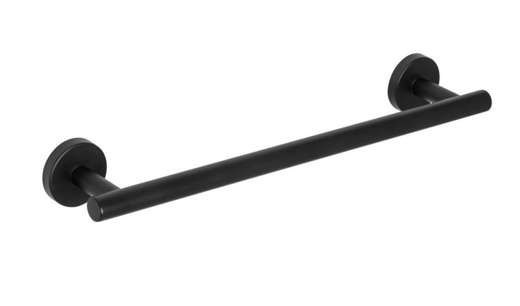Produktbild: Badetuchstange Mod. Bosio Schwarz Matt, rostfrei, 40 cm