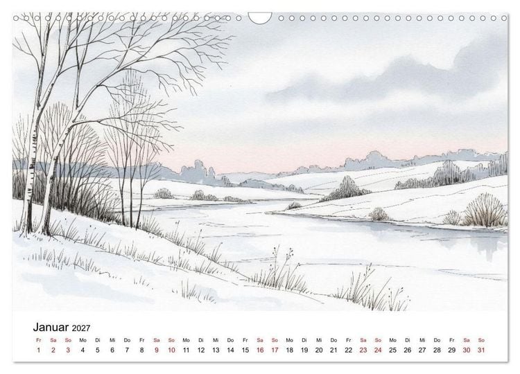 Produktbild: Einfach sch&ouml;n - Natur im Wandel der Jahreszeiten (Wandkalender 2027 DIN A3 quer), CALVENDO Monatskalender