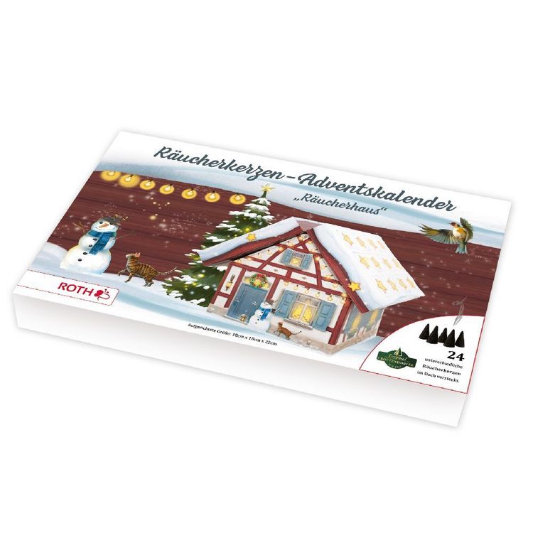 Produktbild: R&auml;ucherkerzen-Adventskalender "R&auml;ucherhaus"