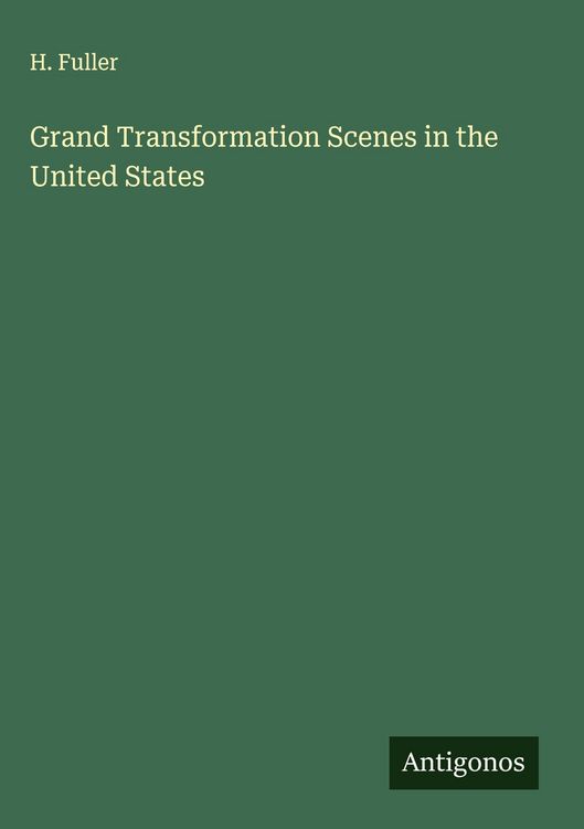 Produktbild: Grand Transformation Scenes in the United States
