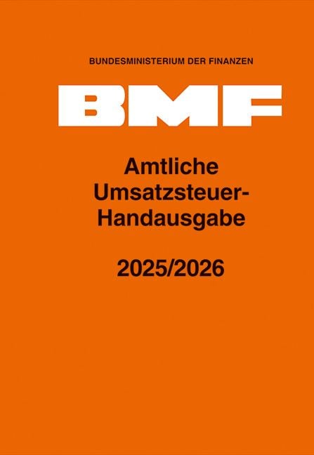Produktbild: Amtliche Umsatzsteuer-Handausgabe 2025/2026