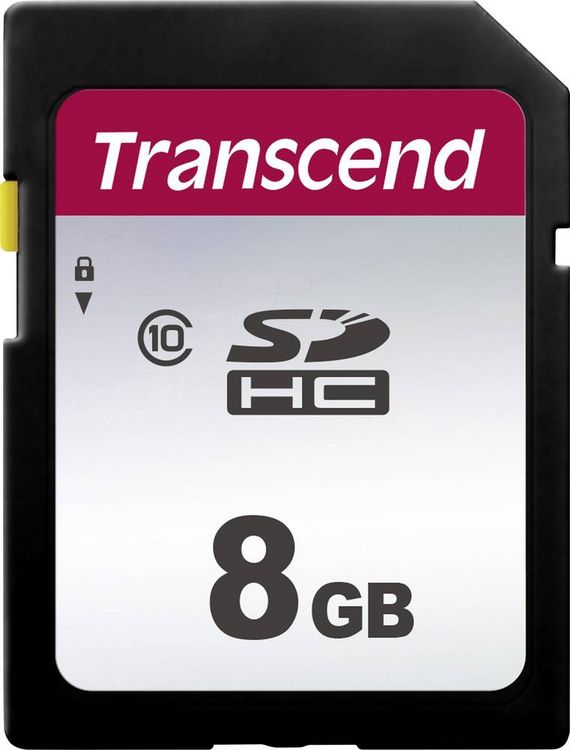 Produktbild: Transcend Premium 300S SDHC-Karte 8 GB Class 10, UHS-I, UHS-Class 1