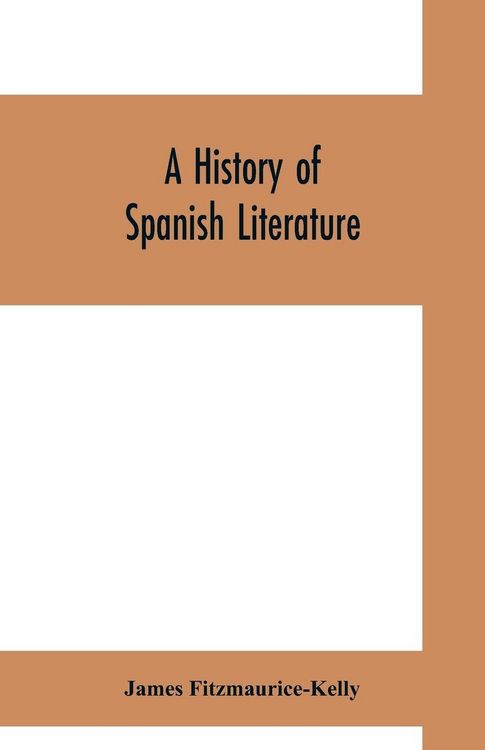 Produktbild: A history of Spanish literature