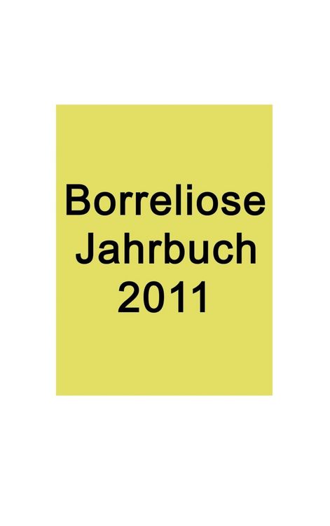 Produktbild: Borreliose Jahrbuch 2011