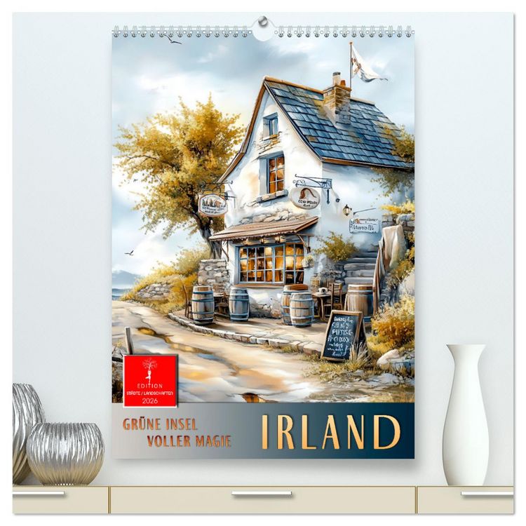 Produktbild: Irland - Gr&uuml;ne Insel voller Magie (hochwertiger Premium Wandkalender 2026 DIN A2 hoch), Kunstdruck in Hochglanz