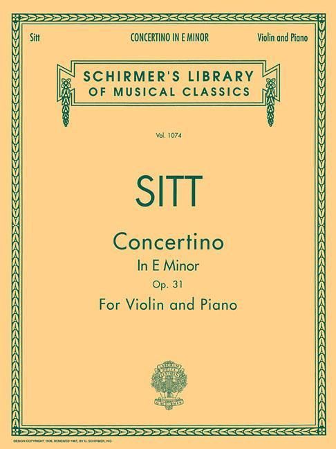Produktbild: Concertino in E Minor, Op. 31: Violin and Piano