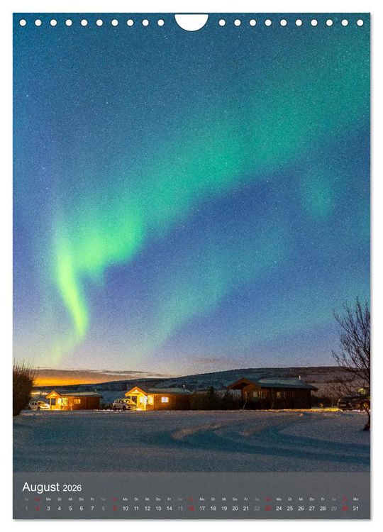 Produktbild: Aurora - Polarlicht des Nordens (Wandkalender 2026 DIN A4 hoch), CALVENDO Monatskalender