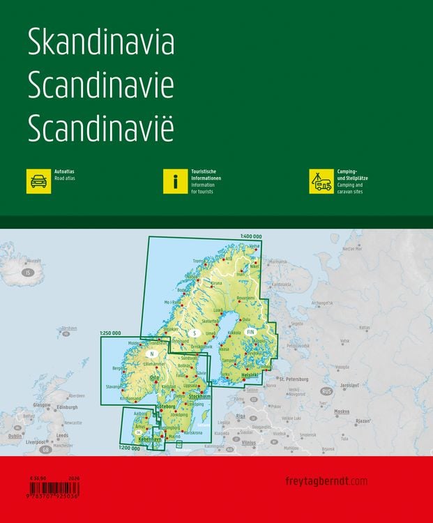 Produktbild: Freytag & berndt Autoatlas Skandinavien 1:200.000