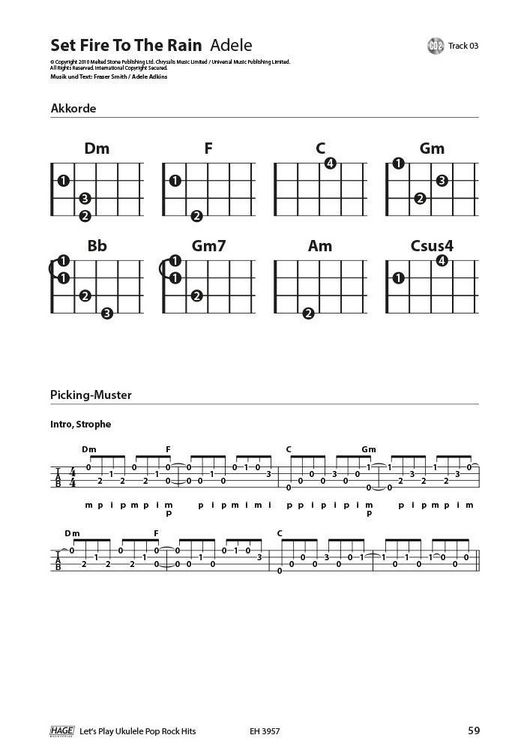 Produktbild: Let's Play Ukulele Pop Rock Hits (mit 2 CDs)