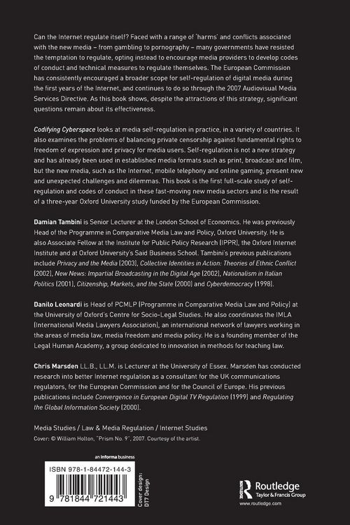 Produktbild: Codifying Cyberspace