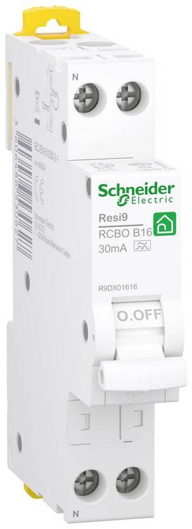 Produktbild: Schneider Electric R9DX01616 Fehlerstrom-Schutzschalter 16A 0.03A 230V