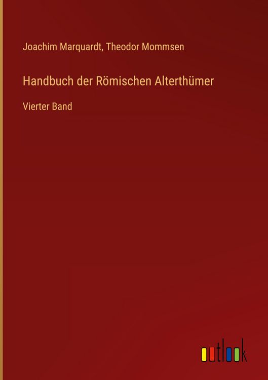 Produktbild: Handbuch der R&ouml;mischen Alterth&uuml;mer