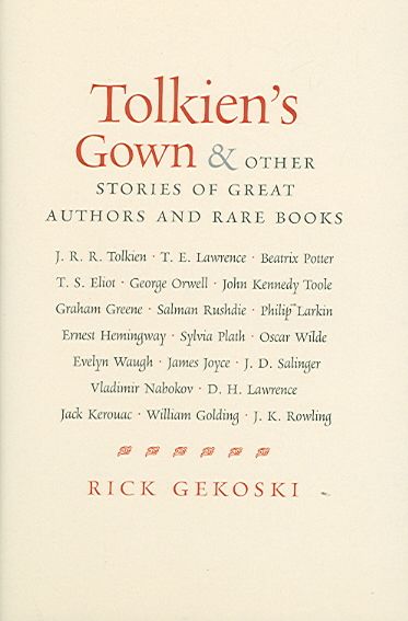 Produktbild: Tolkien's Gown and Other Stories of Great Authors and Rare