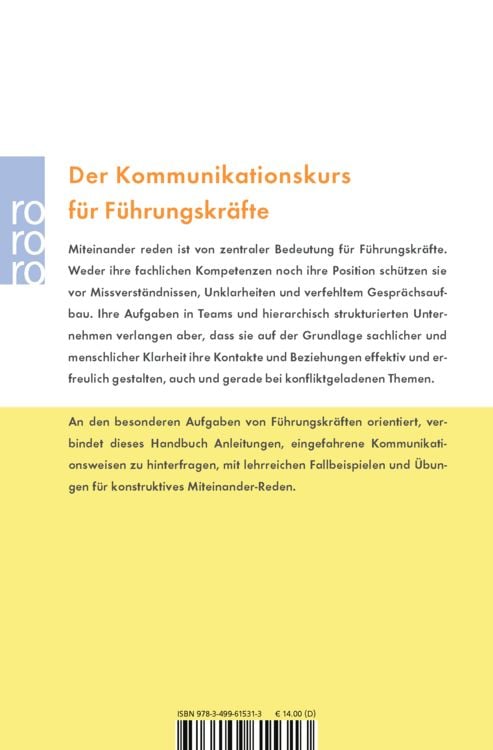 Produktbild: Kommunikationspsychologie f&uuml;r F&uuml;hrungskr&auml;fte