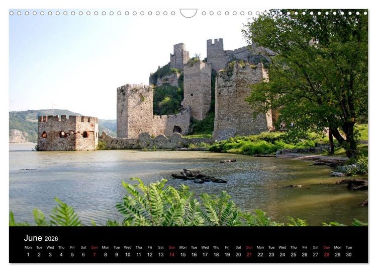 Produktbild: Monuments of Serbia 2026 (Wall Calendar 2026 DIN A3 landscape), CALVENDO 12 Month Wall Calendar