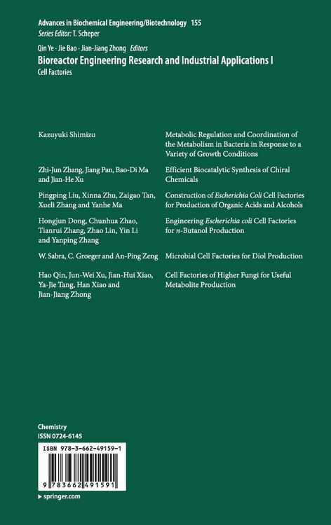 Produktbild: Bioreactor Engineering Research and Industrial Applications I