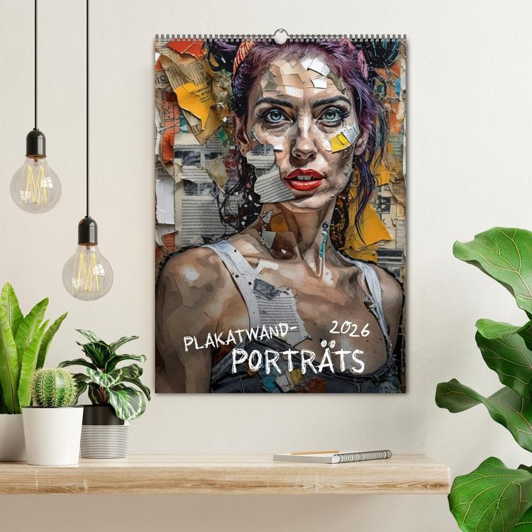 Produktbild: Plakatwand-Portr&auml;ts (Wandkalender 2026 DIN A2 hoch), CALVENDO Monatskalender