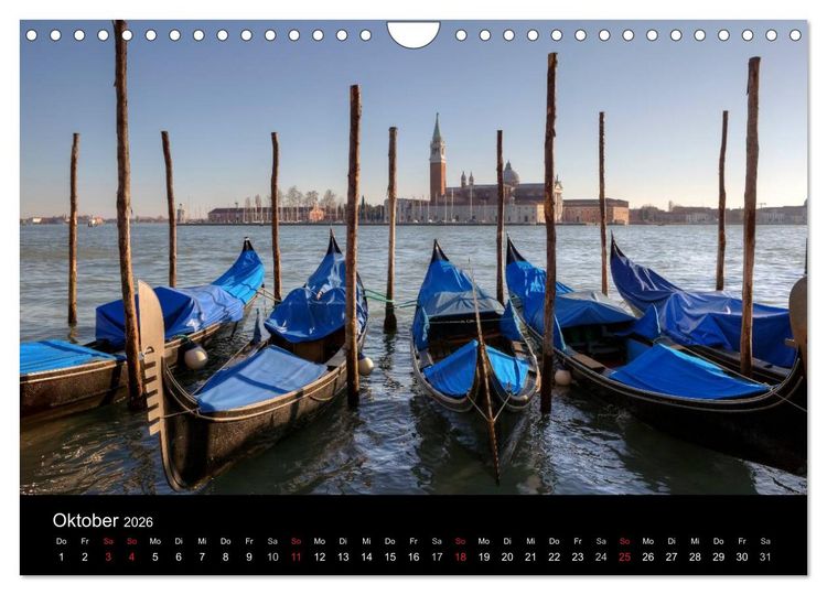 Produktbild: Bella Venezia (Wandkalender 2026 DIN A4 quer), CALVENDO Monatskalender