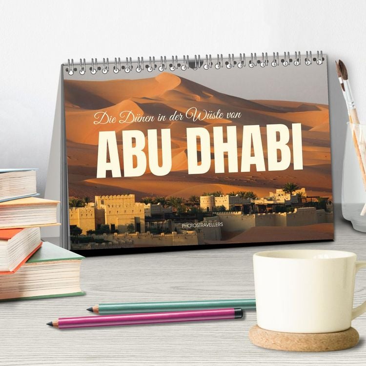 Produktbild: Die D&uuml;nen in der W&uuml;ste von Abu Dhabi (Tischkalender 2026 DIN A5 quer), CALVENDO Monatskalender