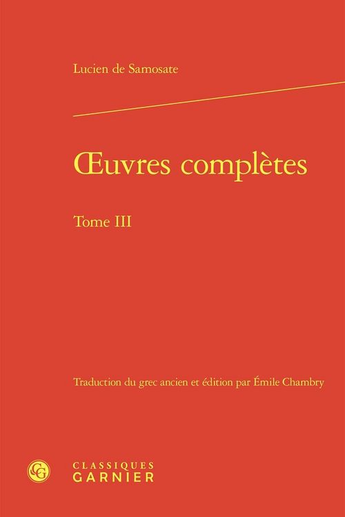 Produktbild: Oeuvres Completes Tome 3