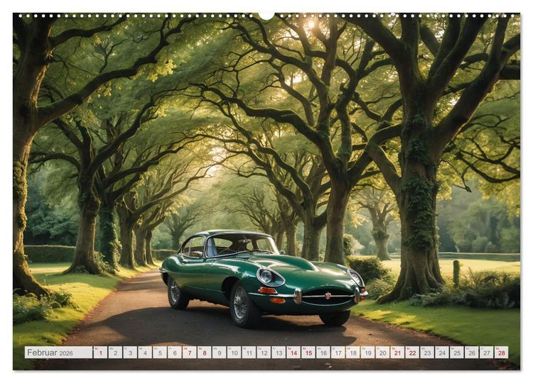 Produktbild: Virtual Classic Cars (hochwertiger Premium Wandkalender 2026 DIN A2 quer), Kunstdruck in Hochglanz
