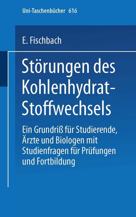 Produktbild: St&ouml;rungen des Kohlenhydrat-Stoffwechsels