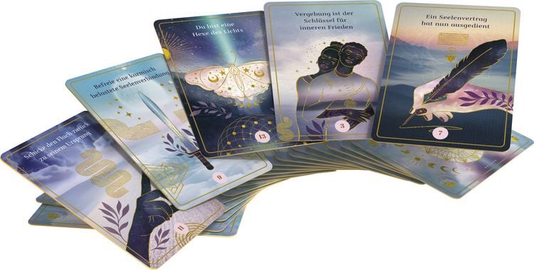 Produktbild: Die Magie der Akasha Chronik - Das Orakel - 40 Orakelkarten und 160-seitiges Booklet