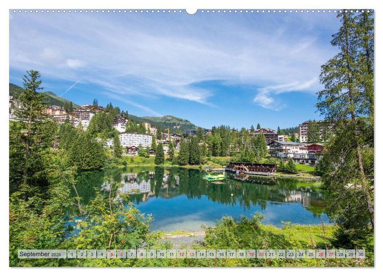 Produktbild: Arosa - Atemberaubende Bergkulissen (Wandkalender 2026 DIN A2 quer), CALVENDO Monatskalender