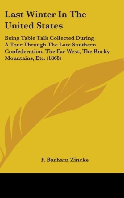 Produktbild: Zincke, F: Last Winter In The United States