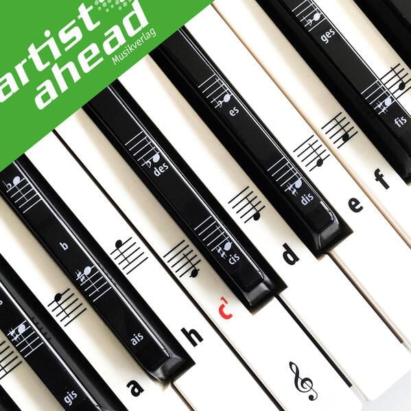 Produktbild: ARTIST AHEAD Noten Aufkleber f&uuml;r Klavier & Keyboard