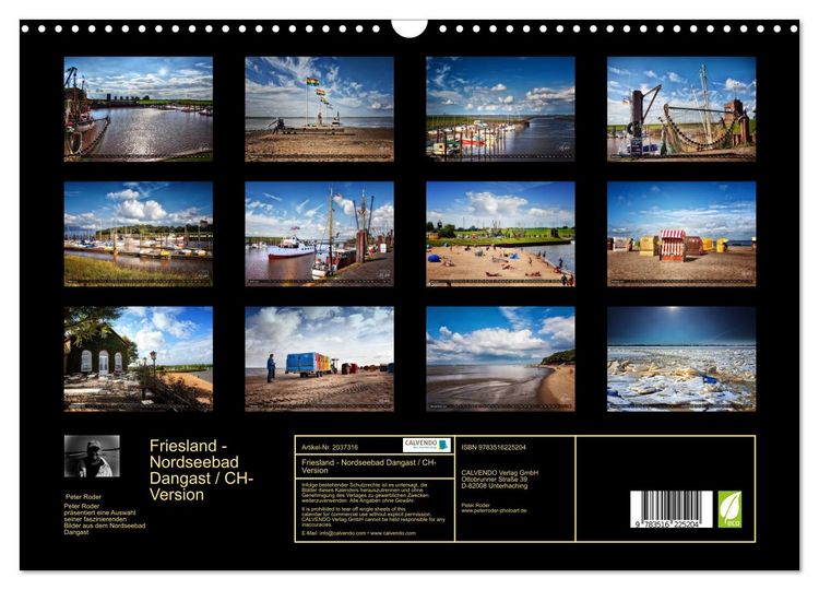 Produktbild: Friesland - Nordseebad Dangast / CH-Version (Wandkalender 2026 DIN A3 quer), CALVENDO Monatskalender