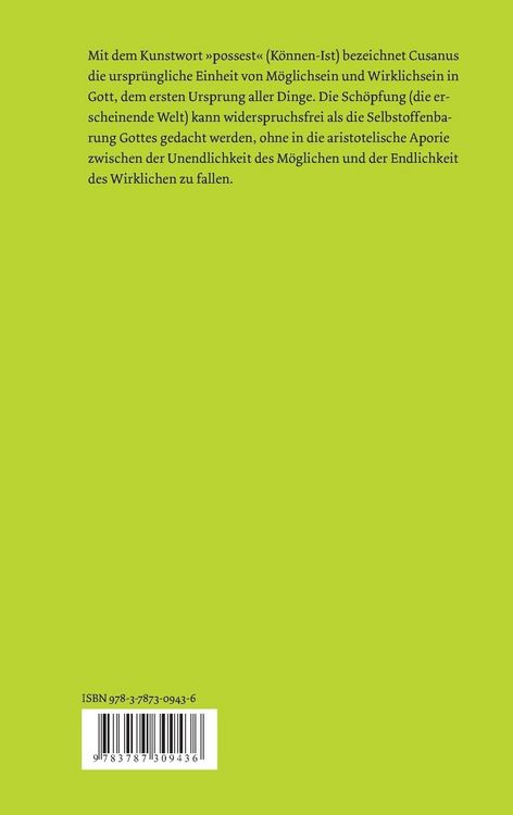 Produktbild: Trialogus de possest. Dreiergespr&auml;ch &uuml;ber das K&ouml;nnen-Ist