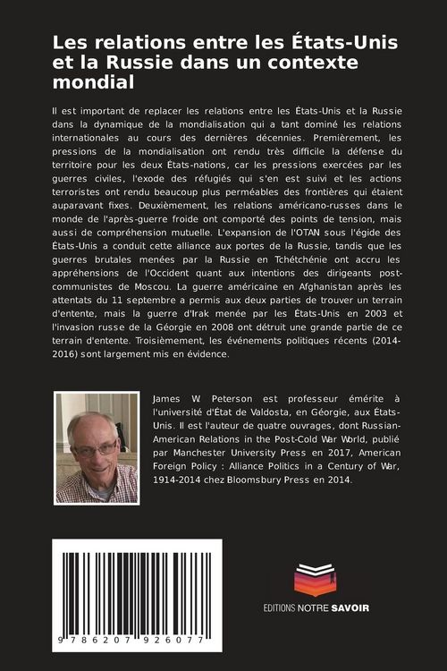 Produktbild: Les relations entre les &Eacute;tats-Unis et la Russie dans un contexte mondial