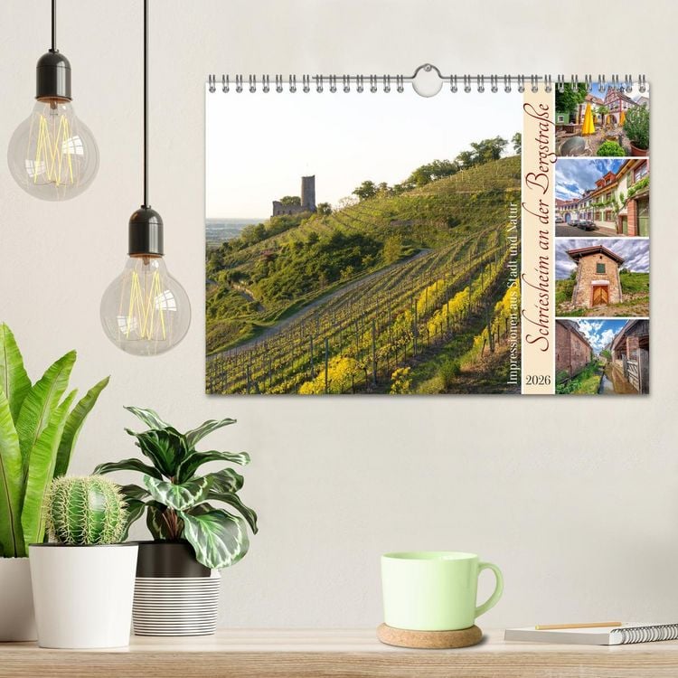Produktbild: Schriesheim an der Bergstra&szlig;e - Impressionen aus Stadt und Natur (Wandkalender 2026 DIN A4 quer), CALVENDO Monatskalender