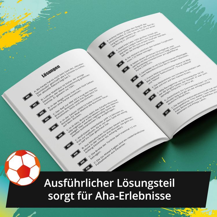 Produktbild: Das ultimative Fu&szlig;ball Quiz f&uuml;r Jung und Alt: Teste dein Wissen in 333 Fragen