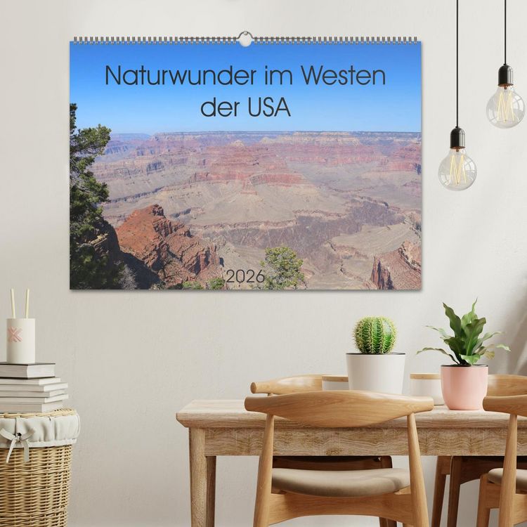 Produktbild: Naturwunder im Westen der USA (Wandkalender 2026 DIN A2 quer), CALVENDO Monatskalender