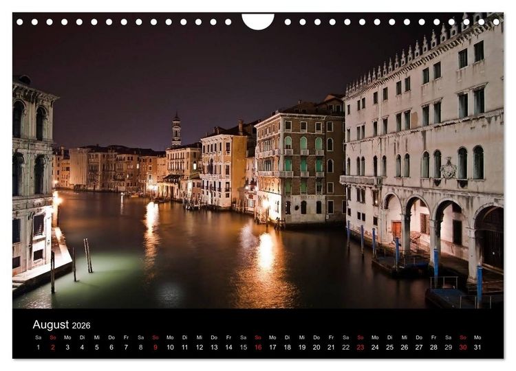 Produktbild: Bella Venezia (Wandkalender 2026 DIN A4 quer), CALVENDO Monatskalender