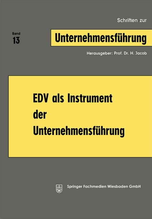 Produktbild: EDV als Instrument der Unternehmensf&uuml;hrung