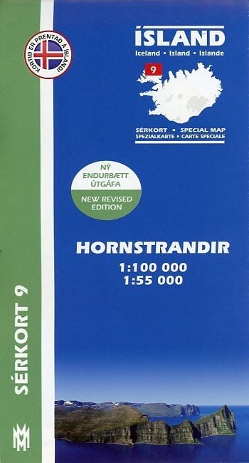 Produktbild: Island Serkort 09 Hornstrandir 1 : 100 000 / 1 : 55 000